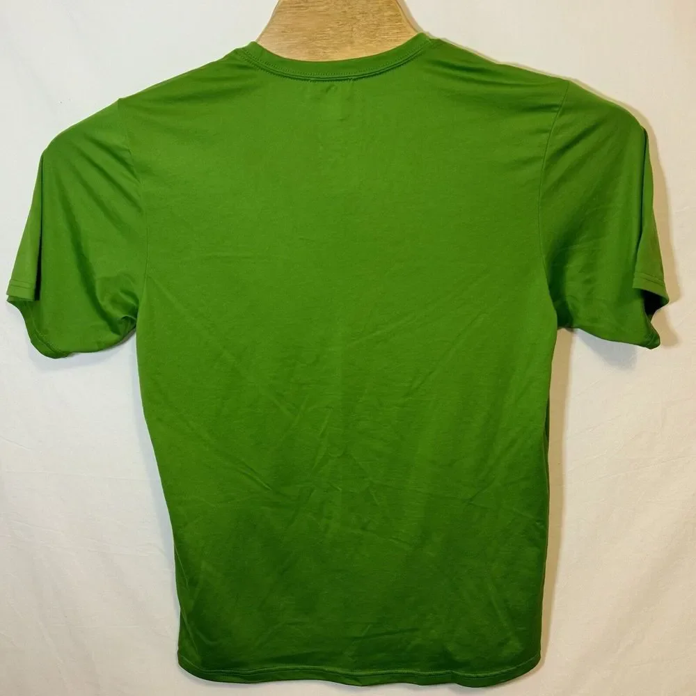 The North Face Shirt Men's Medium Green Crew Neck‎ Never Stop Exploring SS